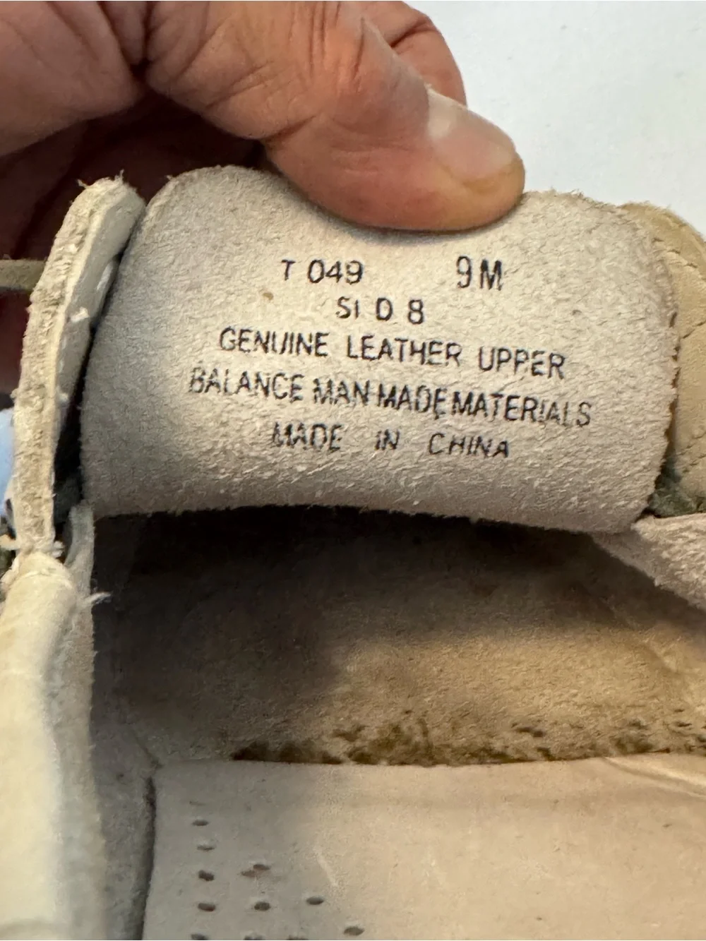 G.H. Bass & Co. Light Beige Leather Boat Shoes with Gray Laces